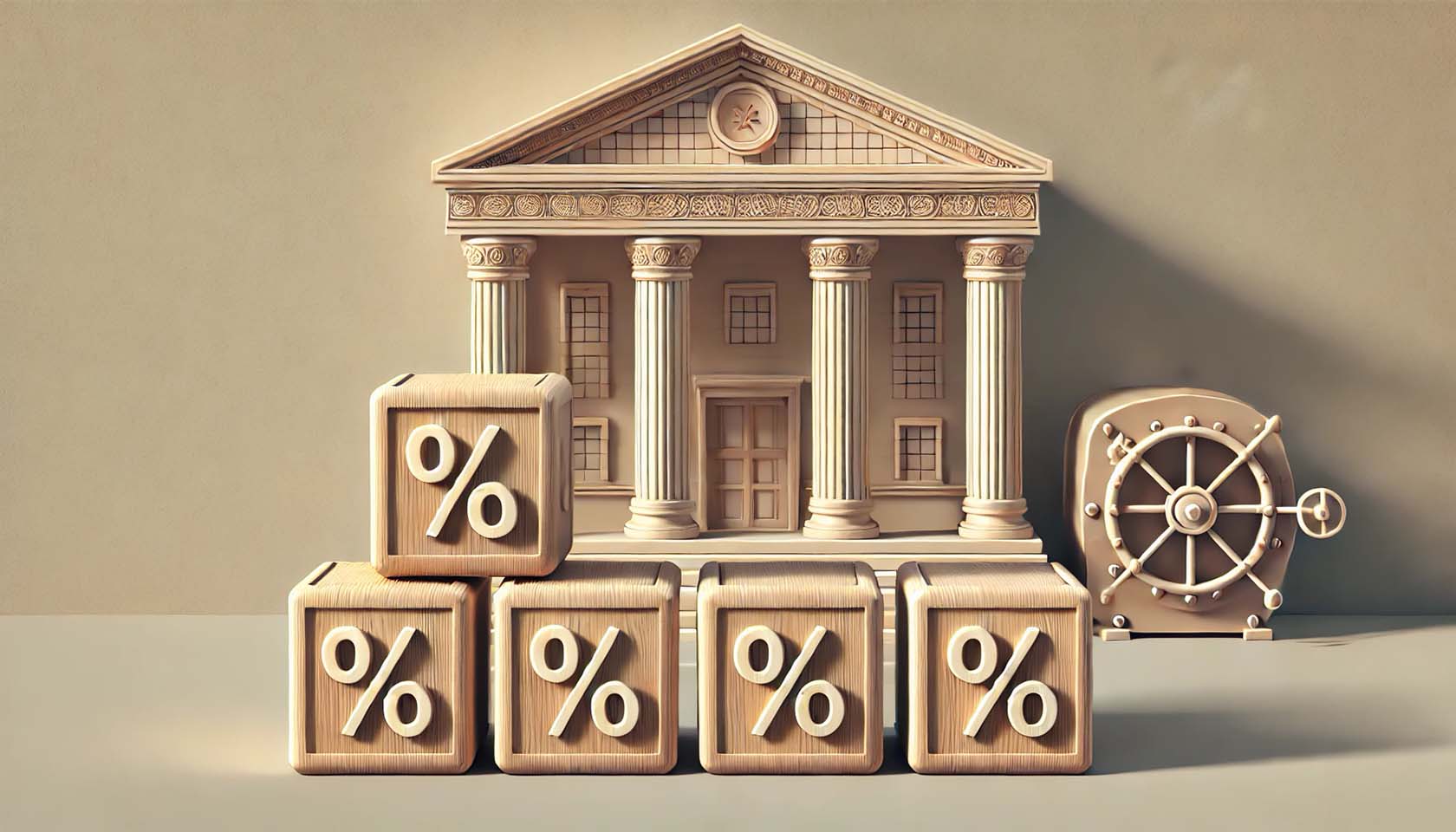 ilustrasi bank dan bunga